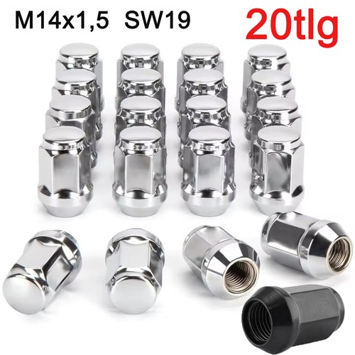 20x radmuttern m14x1 sw19 - m14x1,5,