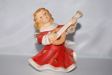 Engel rot mit Laute / Gitarre 42082 10 cm Goebel 1. Wahl