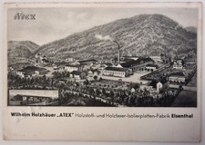 Elsenthal Grafenau ATEX Holzhauser Holzfaser-Isolierplatten-Fabrik Fotokarte