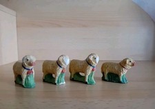 Uralte Masse Schafe defekt Bastelware DDR Spielzeug Gips? Bauernhof Paradiesgart