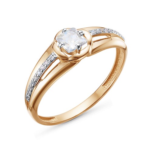 14k 585 rotgold ring r121 - 585, r121-2634