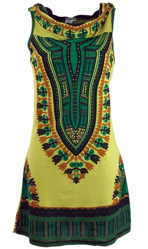 Kapuzen dashiki minikleid goa - minikleid,,