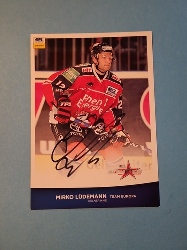Del eishockey autogrammkarte - del,