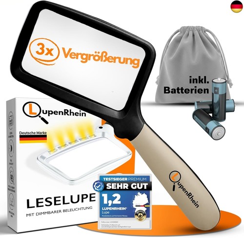 Große lupe mit licht - große,