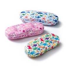 FEFI® – Kinder Brillenetui (Hardcase) mit lustigen Motiven + Brillenputztuch