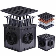 Hofablauf Bodenablauf Regenablauf Einlaufschacht30x30x30 A15 PKW | C250 Gussrost