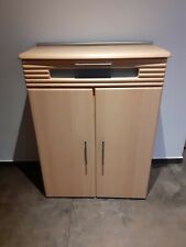 Garderoben-Set - Paneel + Highboard + Spiegel Ahorn Natur