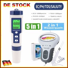 5 In 1 Digital PH Wert TDS EC Wasser Messgerät Tester Meter Aquarium Pool Prüfer