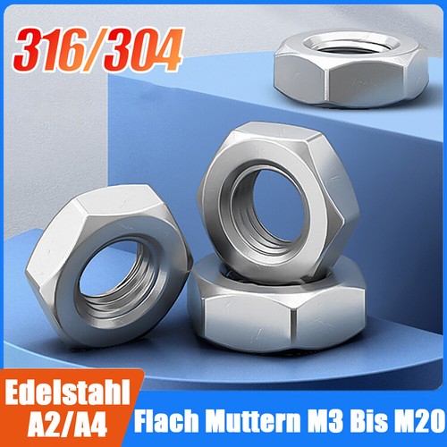 Sechskantmuttern niedrig flach - sechskantmuttern,