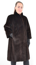 A5229 GESCHORENER NERZMANTEL ECHT PELZ JACKE PELZMANTEL - SHEARED MINK FUR COAT