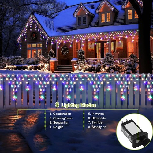 Led eisregen lichterkette - led,