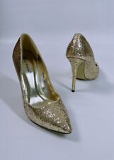 Schuhe Damen Pumps Gold Glitzer Hochzeit 36 High Heels Belle Women