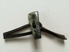 Knebelverschluss Leder Horn natur dunkel braun 