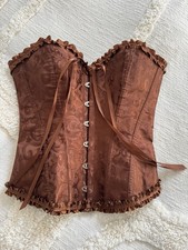 Korsett Corsage Top Braun S 36
