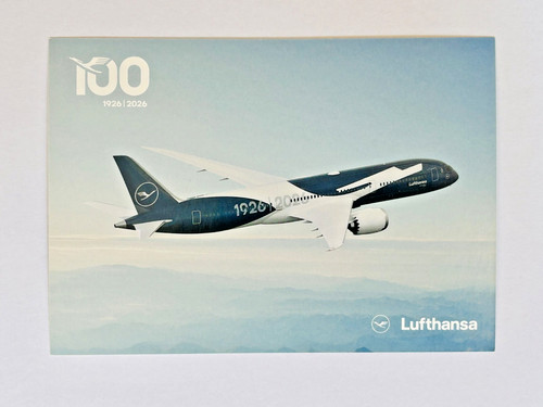 Lufthansa postkarte 100 jahre - postkarte,
