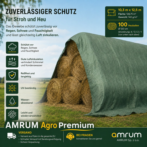 Strohvlies 140g 3x12 - strohvlies, 140g/m²