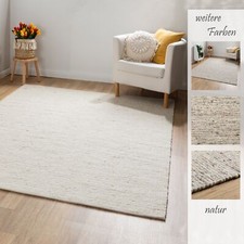 Handweb Teppich Landshut exklusiv 100 % Schurwolle gewalkt Wohnzimmer