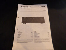 Original Service Manual Schaltplan Grundig  V 5200