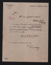 NÜRNBERG, Brief 1900, Anton Kohn Presshefen-Spiritus-Fabrik AG vorm. J. M. Bast