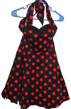 H&R LONDON POLKA DOT  COCKTAIL