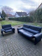 De Sede DS 2011 Garnitur Sofa Sessel Designersessel Designersofa Ledersofa Black