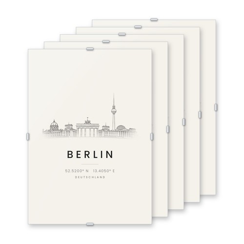 5er set cliprahmen - set, a4