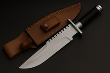 Jagdmesser 14" Bowie – Handgefertigt aus 5160 Federstahl | LS1 Commando Messer