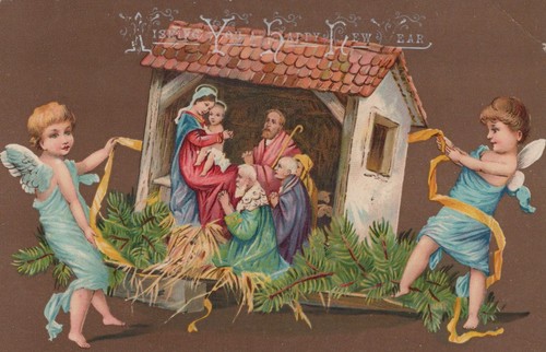 Weihnachtskrippe cherubs engel - weihnachtskrippe,