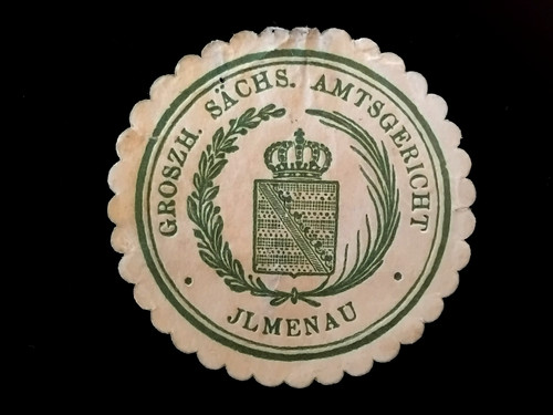Siegelmarke jlmenau groszh - siegelmarke,