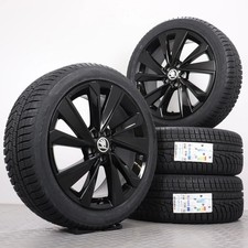 Winterräder 17 Zoll Skoda Fabia 4 PJ Original Felgen schwarz Riegel Winterreifen
