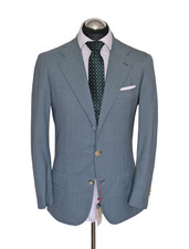 KITON Sakko Gr. 48 Glencheck