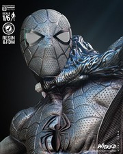 Spiderman vs Venom, Marvel, 1/4-1/24, Sculpture, Figur, Unbemalt, 3D-Druck, Wick