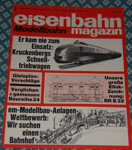 Eisenbahn magazin 1976 - eisenbahn, 1/1976