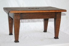 Süße Jugendstil EICHE Hocker Fußbank Alte Nikolaischule Schemel Hitsche um1910