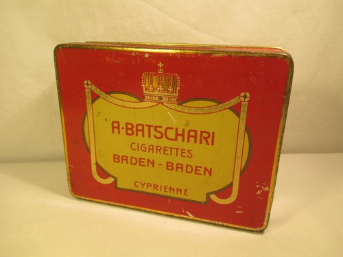 Reklame zigaretten blechdose - reklame,