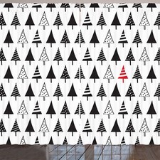 Weihnachten Rustikale Gardine Triangle Pine Trees