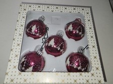 Christbaumkugeln rot silber