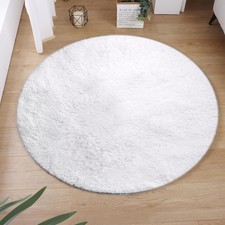 Hochflor Teppich Rund