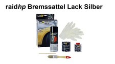 raid hp Bremssattel Lack Silber glänzend 6 - teilig Set