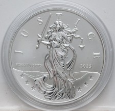 Niue 1 Dollar 2025 Lady Justice - BU - 1 oz. Silber