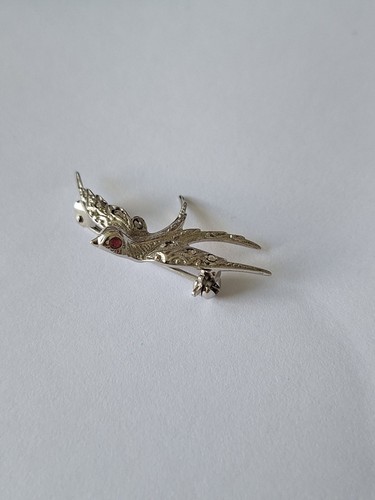 Vintage silberbrosche als - vintage,