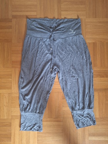 Graue crivit yoga hose s - graue,