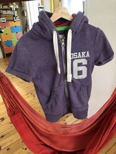 Superdry Sweat Jacke Weste Gr.S Lila Kapuze