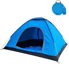 Outdoor Camping Zelt 2 Personen Camping Zelt mit Tragetasche, in Blau