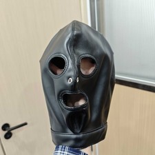 Leder kopfhaube kopfmaske - kopfhaube,