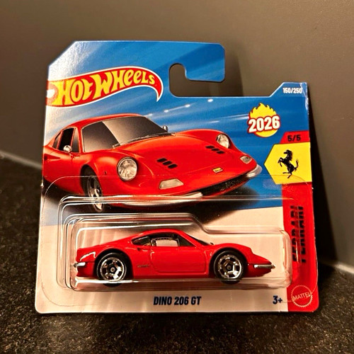 Hot wheels ferraei dino 206 - hot, gt