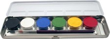 Eulenspiegel Profi Aqua Make up Metall Farb Palette 6 x 3,5 ml Kinderschminke