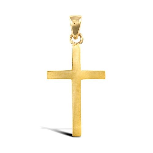 Kreuz anhänger gelbgold - anhänger, 18