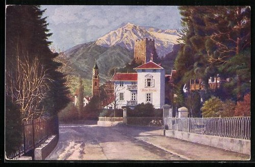 Künstler meran - künstler-ak,