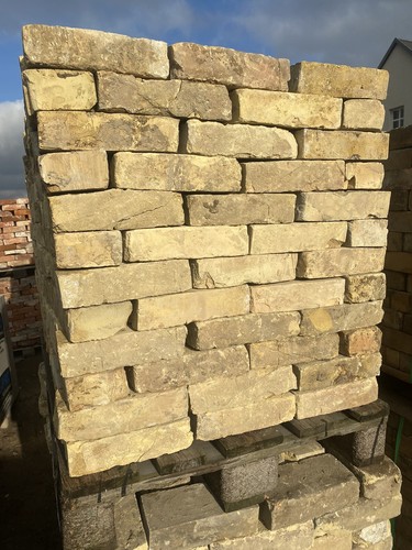 Alte gelbe ziegelsteine - gelbe,
